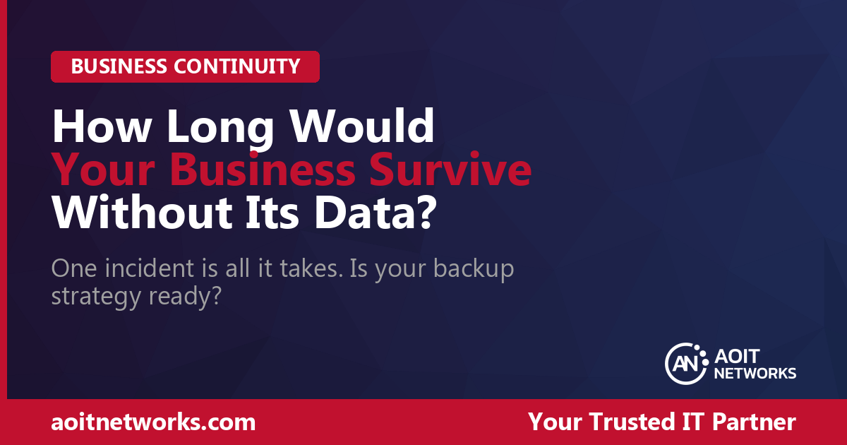 How long would your business survive without its data