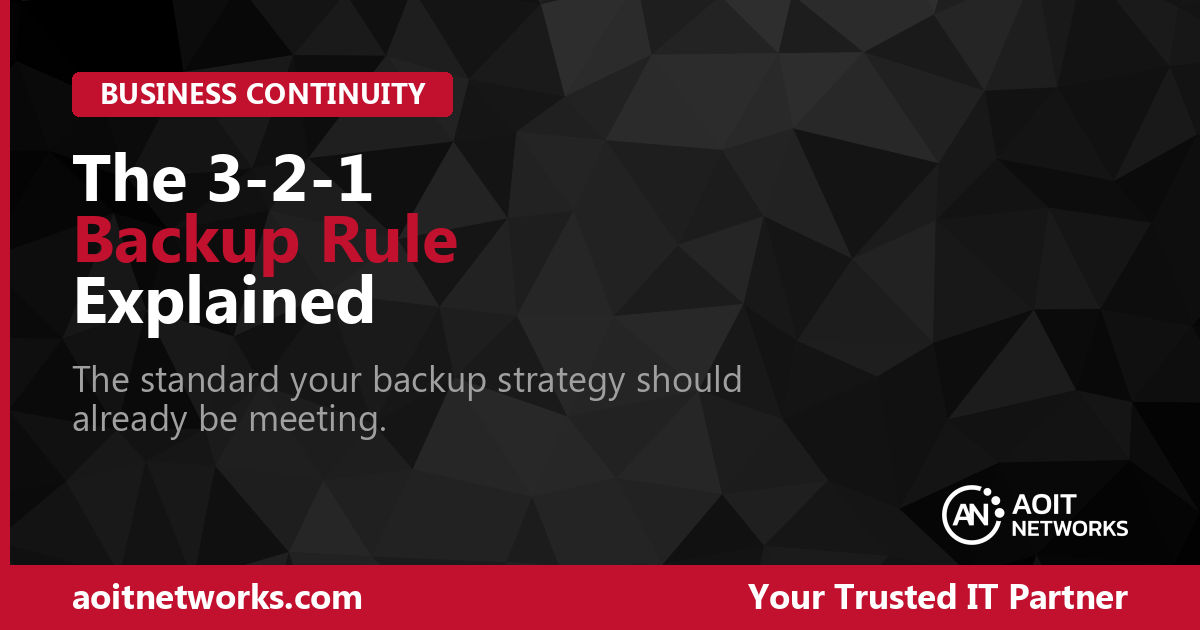 The 3-2-1 Backup Rule